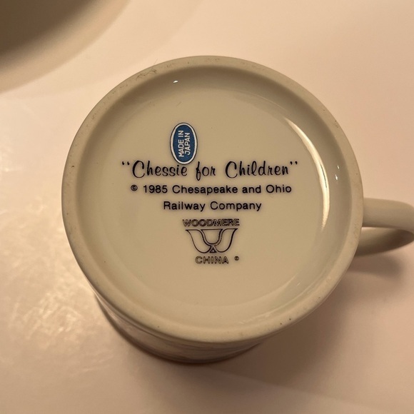 “Chessie for Children” Chesapeake and Ohio Railway Co. Plate, Cup and Bowl - Picture 11 of 12